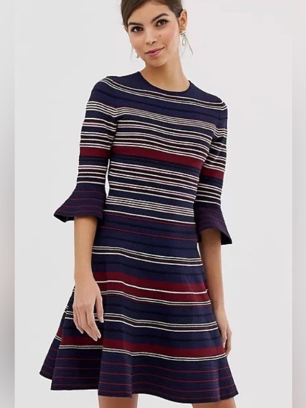 Ted Baker Tayiny Striped Ottoman Dress